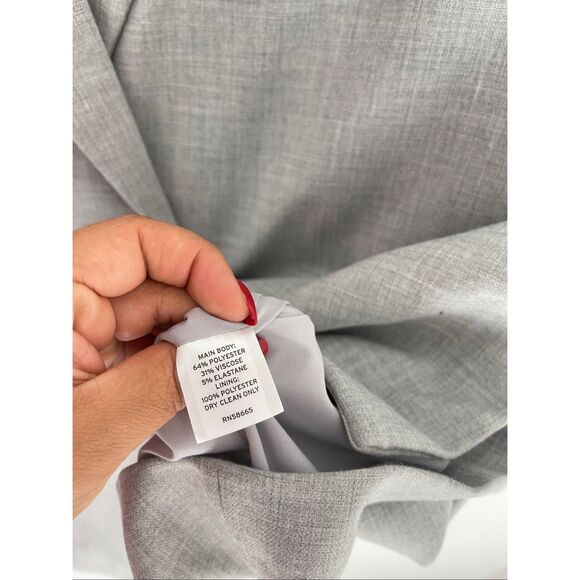 NORDSTROM Light Gray Plus Size Blazer Size 3X NWT - Picture 3 of 7